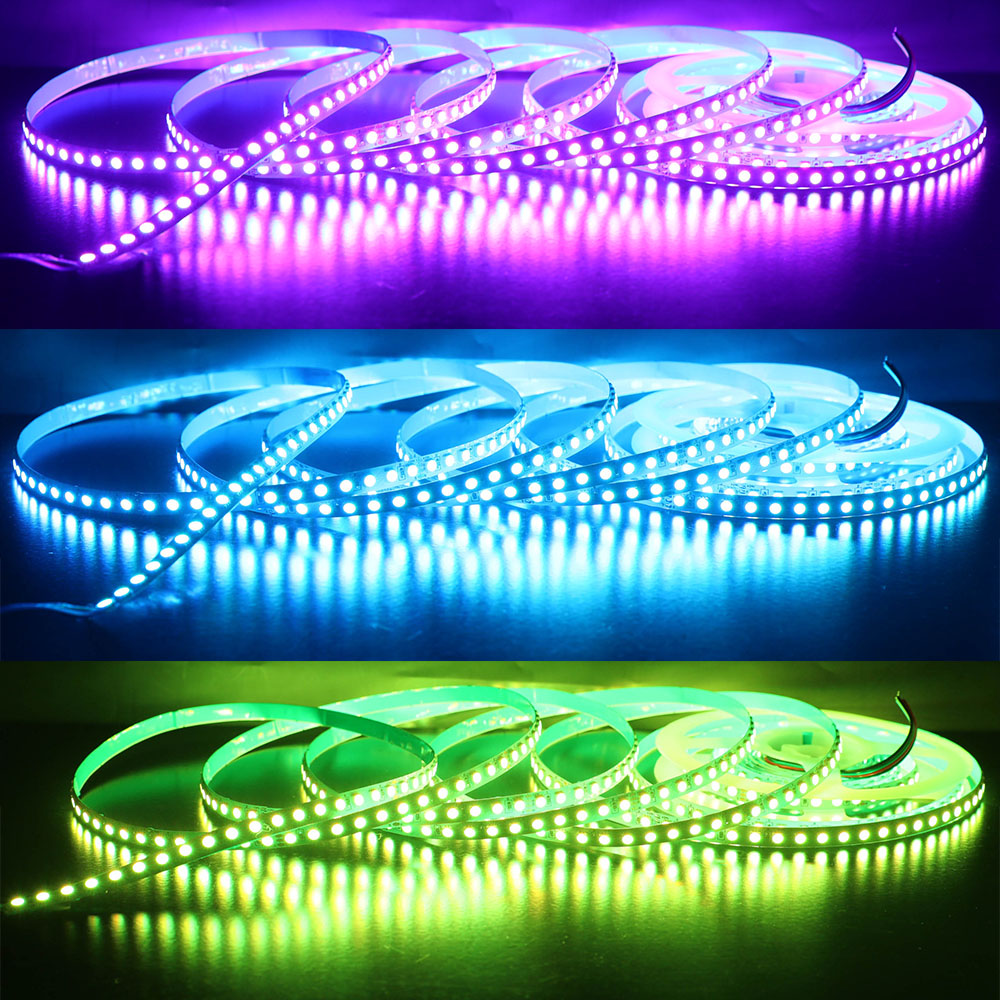 5m RGB LED Color Changing Lights - 120LEDs/m High Density LED Strip - DC24V